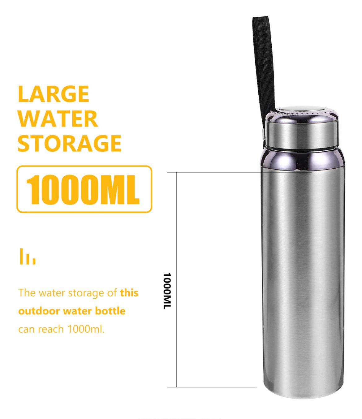 Garrafa Térmica Termômetro Digital 1000 ml