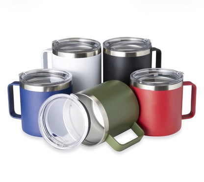 Caneca térmica 360 ml preta personalizada a laser com nome gravado